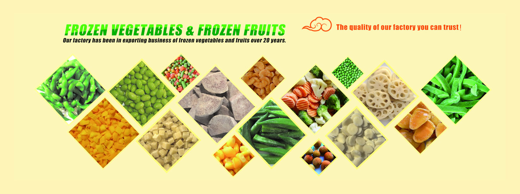 Frozen vegetables / Frozen fruit